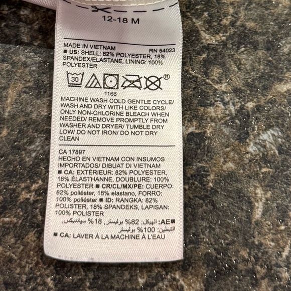 Old Navy Pink and Yellow Bodysuit with Long Sleeves - Picture 3 of 3